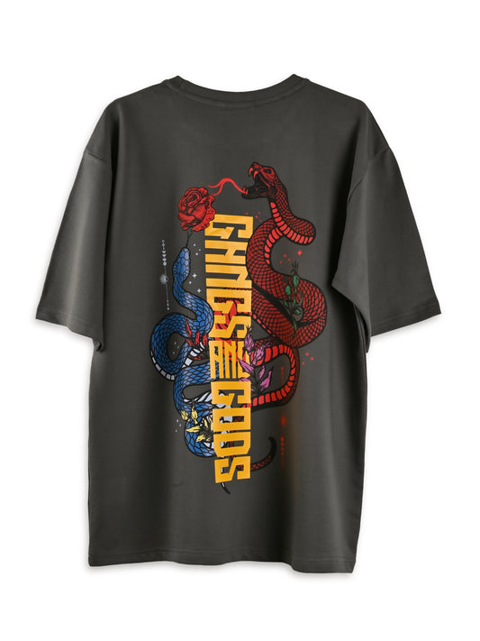 The Serpents and The Eternal Bloom Grey T-shirt